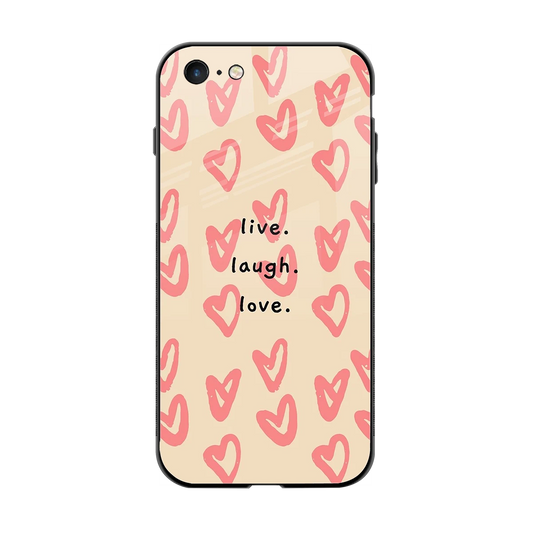 Heart Flow back phone cover | glass case for iphone 6s plus