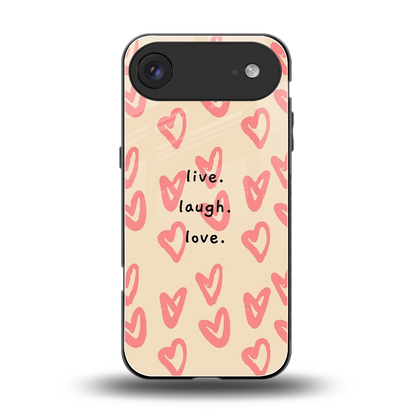 Heart Flow back phone cover | glass case for iphone air