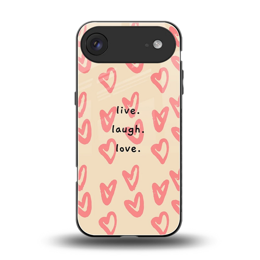 Heart Flow back phone cover | glass case for iphone air