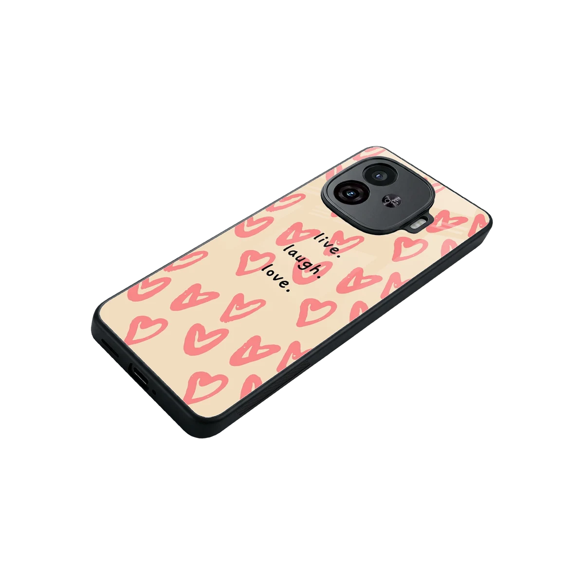 Heart Flow stylish phone case for iqoo neo 10r 5g | glossy glass and slim fit