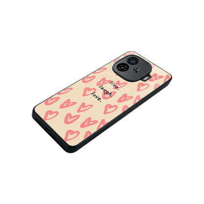 Heart Flow stylish phone case for iqoo neo 10r 5g | glossy glass and slim fit