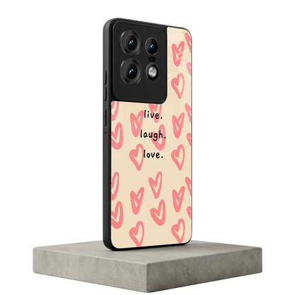 Heart Flow motorola edge 50 pro mobile cover | shockproof glass phone case