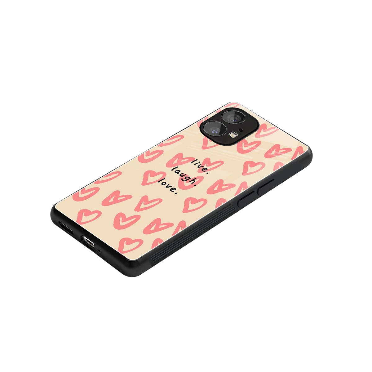 Heart Flow stylish phone case for nothing phone 1 | glossy glass and slim fit