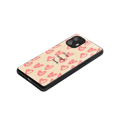 Heart Flow stylish phone case for nothing phone 2 | glossy glass and slim fit
