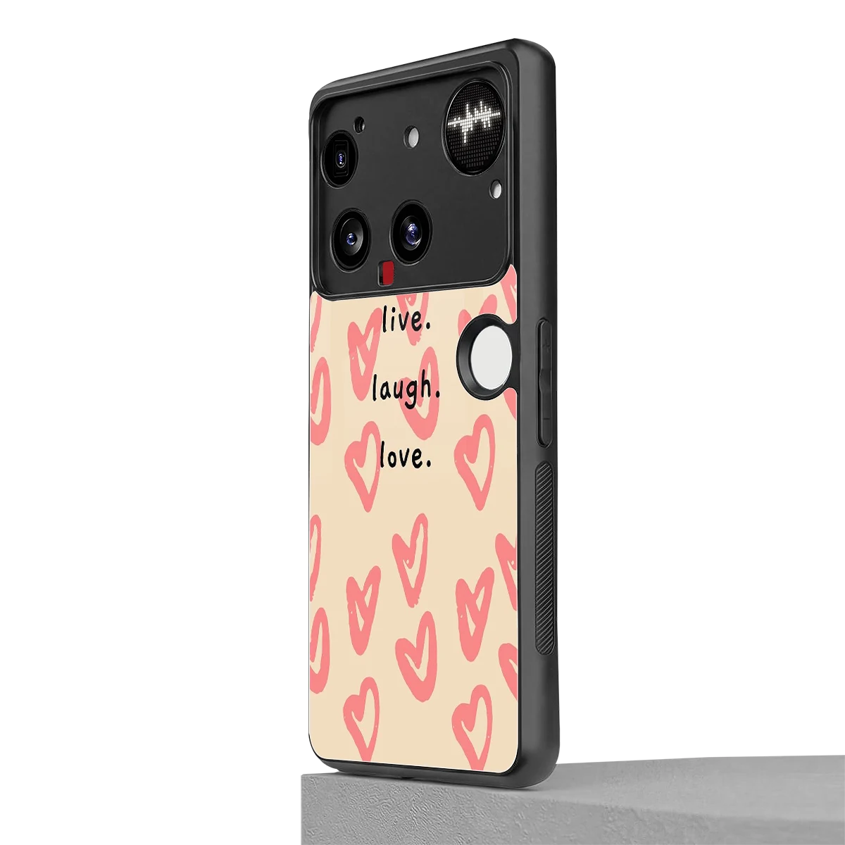 Heart Flow nothing phone 3 mobile cover | shockproof glass phone case