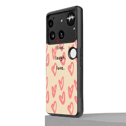 Heart Flow nothing phone 3 mobile cover | shockproof glass phone case