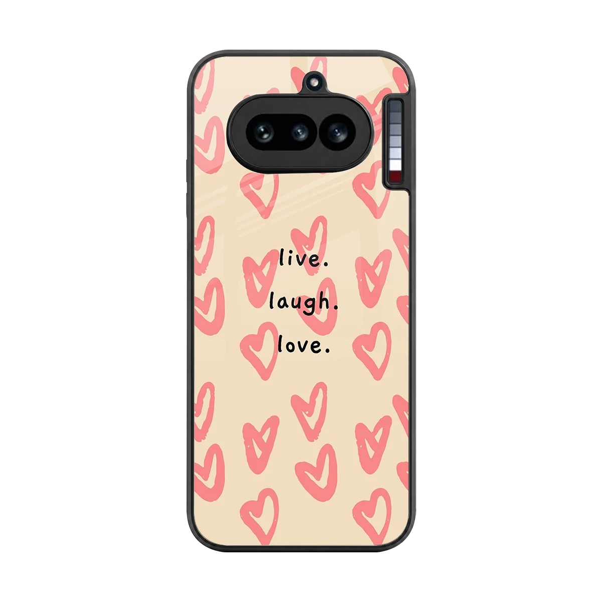 Heart Flow back phone cover | glass case for nothing phone 4a