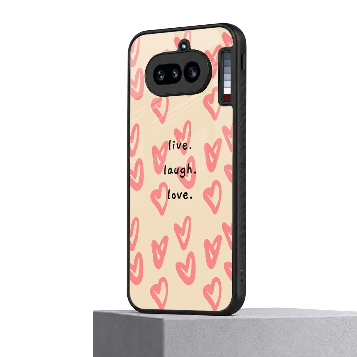 Heart Flow nothing phone 4a mobile cover | shockproof glass phone case