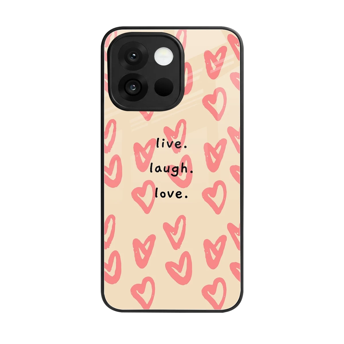 Heart Flow back phone cover | glass case for oneplus 13s