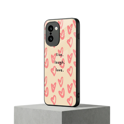 Heart Flow oneplus 15r mobile cover | shockproof glass phone case