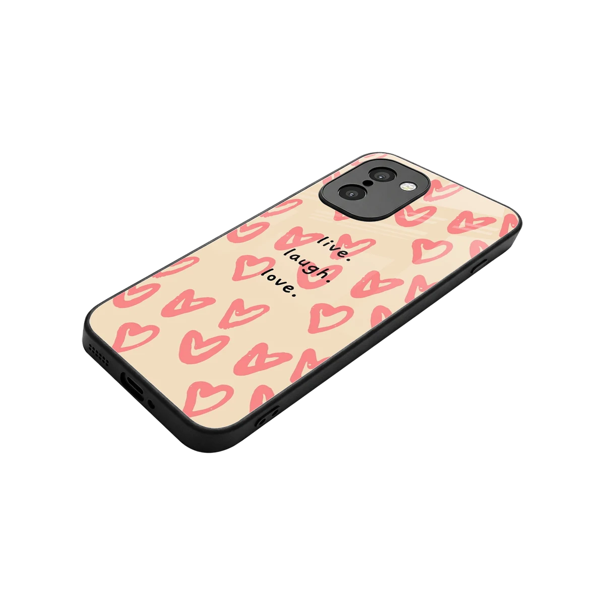 Heart Flow stylish phone case for oneplus 15r | glossy glass and slim fit