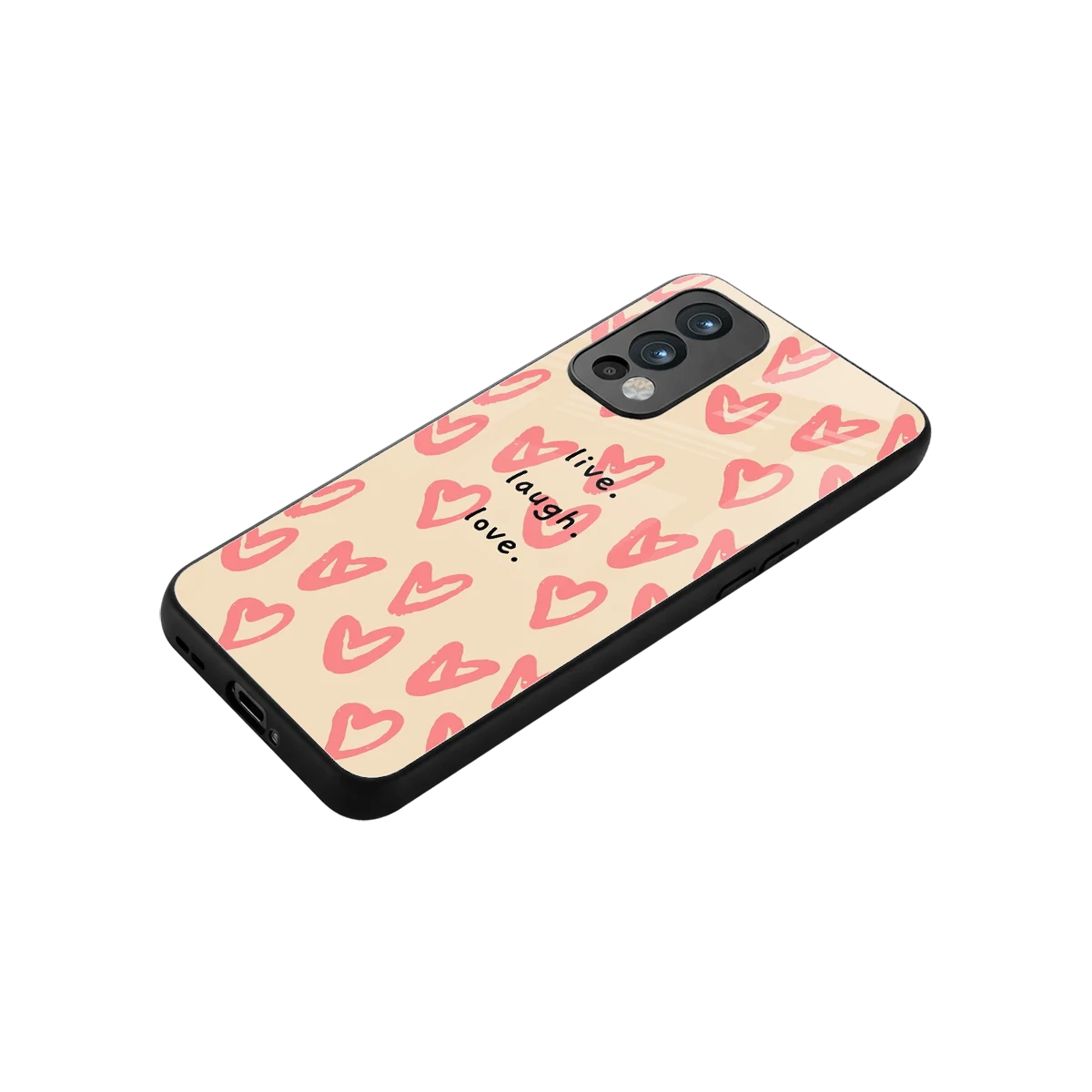 Heart Flow stylish phone case for oneplus nord 2 | glossy glass and slim fit