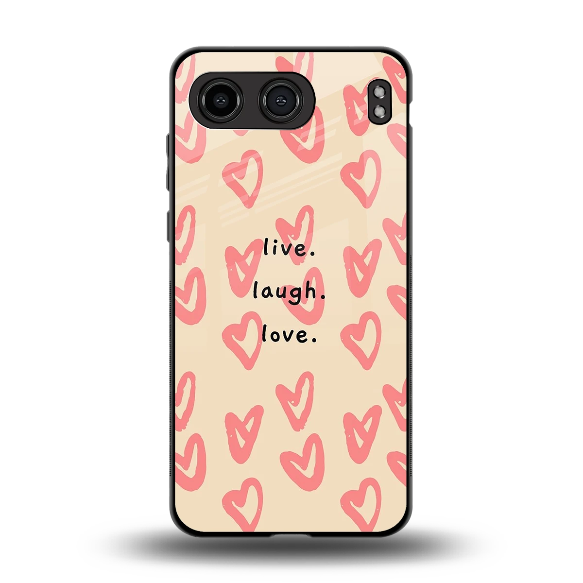 Heart Flow back phone cover | glass case for oneplus nord 4
