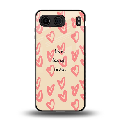 Heart Flow back phone cover | glass case for oneplus nord 4