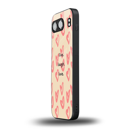 Heart Flow oneplus nord 4 mobile cover | shockproof glass phone case