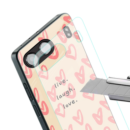 Heart Flow stylish phone case for oneplus nord 4 | glossy glass and slim fit