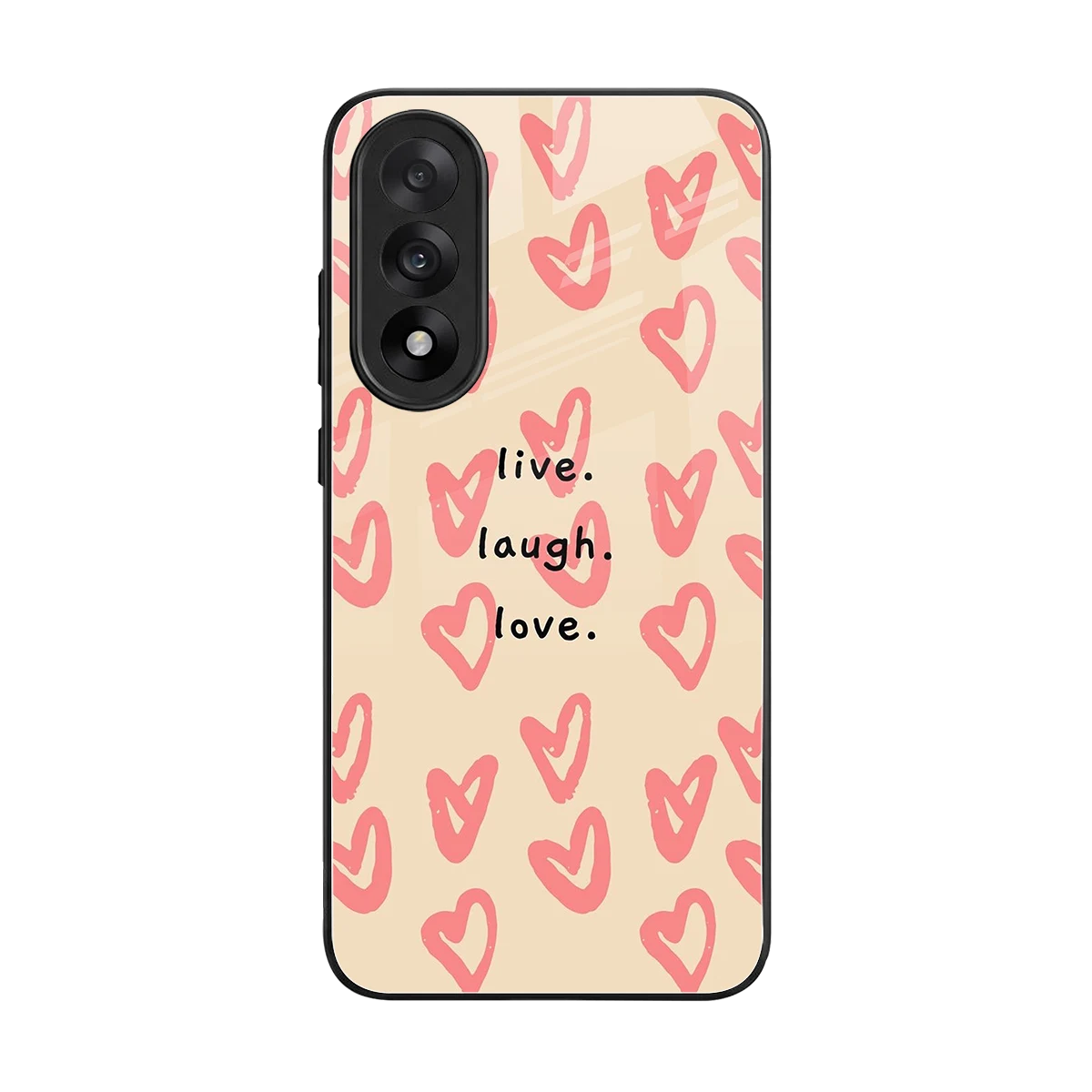 Heart Flow back phone cover | glass case for oneplus nord 5