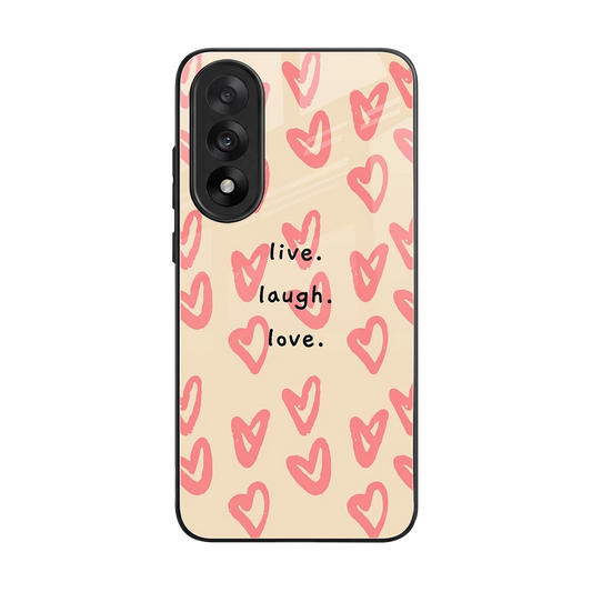 Heart Flow back phone cover | glass case for oneplus nord 5