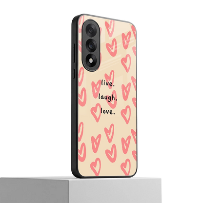 Heart Flow oneplus nord 5 mobile cover | shockproof glass phone case