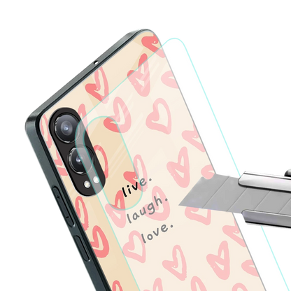 Heart Flow stylish phone case for oneplus nord ce 4 lite | glossy glass and slim fit