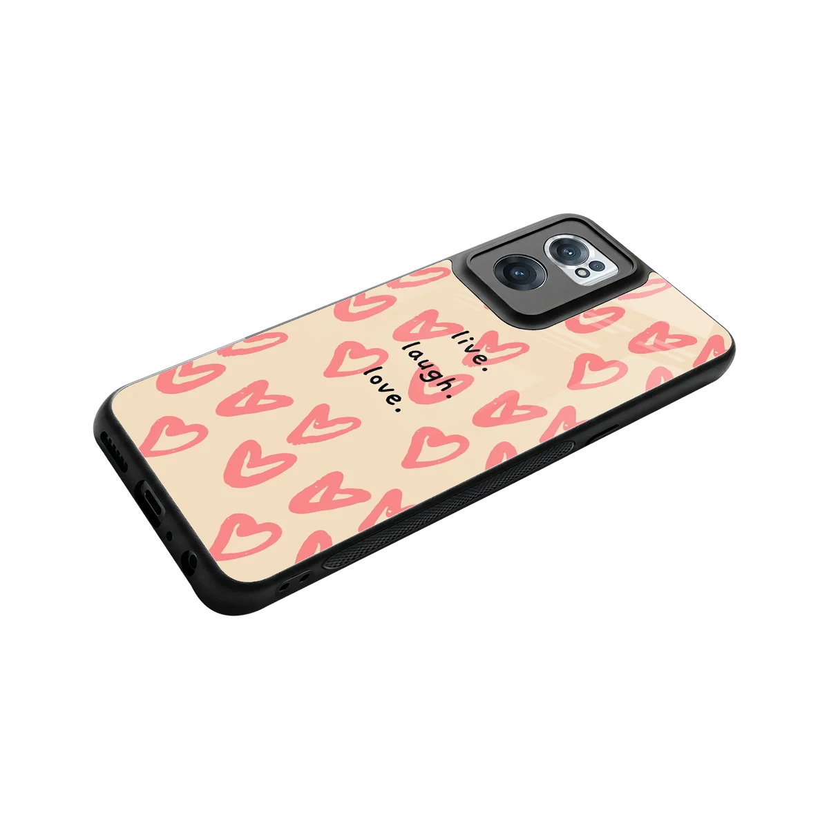 Heart Flow stylish phone case for oneplus nord ce 2 | glossy glass and slim fit