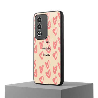 Heart Flow oppo a3 pro mobile cover | shockproof glass phone case