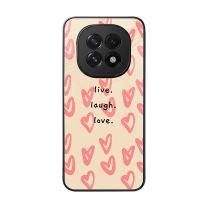 Heart Flow back phone cover | glass case for oppo f29 5g