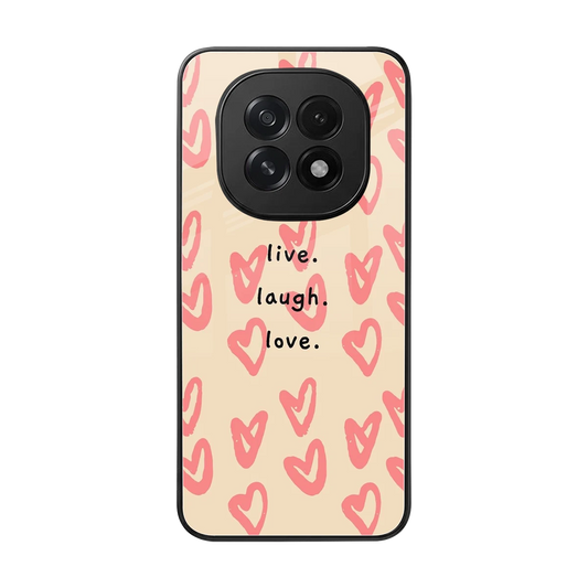 Heart Flow back phone cover | glass case for oppo f29 5g
