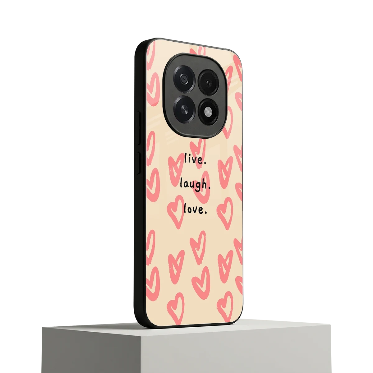 Heart Flow oppo f29 5g mobile cover | shockproof glass phone case