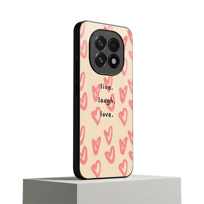 Heart Flow oppo f29 5g mobile cover | shockproof glass phone case