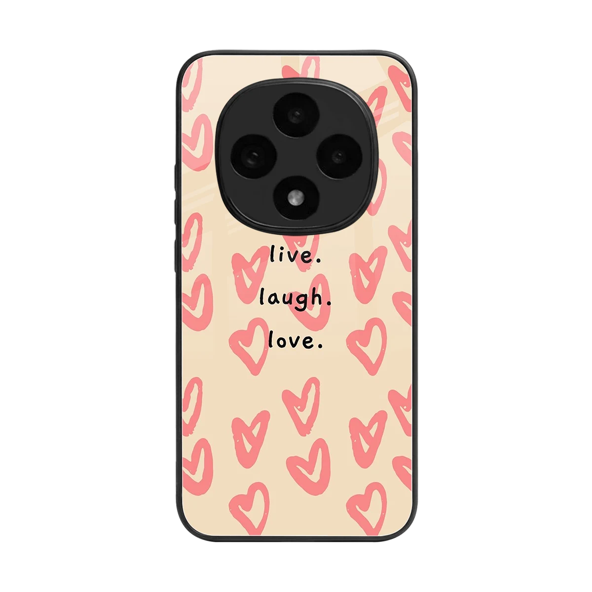 Heart Flow back phone cover | glass case for oppo f31 pro 5g