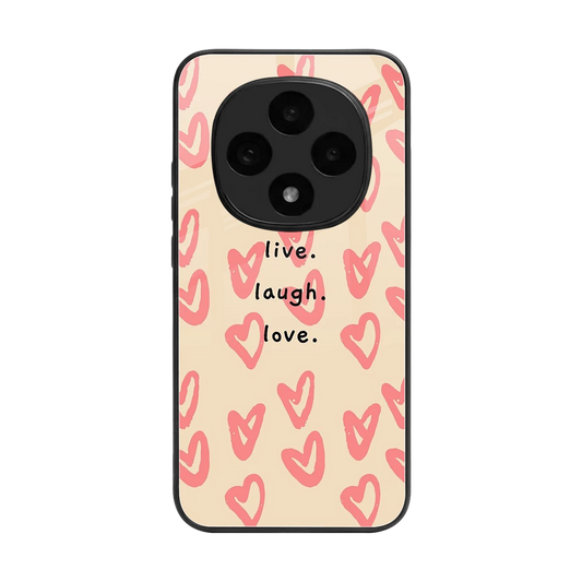 Heart Flow back phone cover | glass case for oppo f31 pro 5g