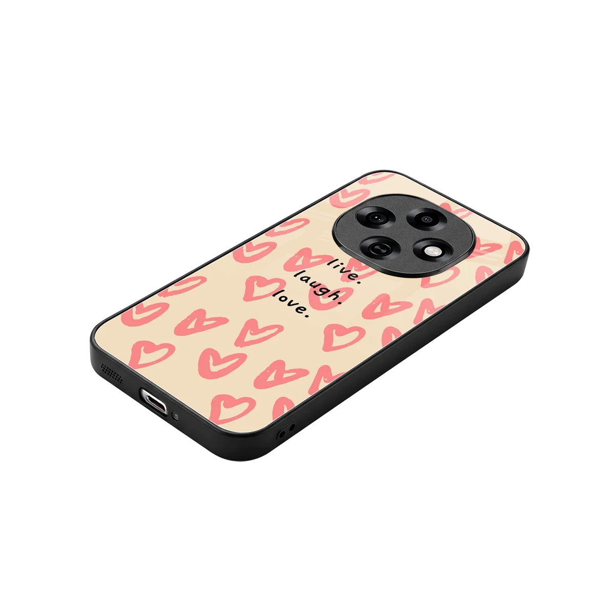 Heart Flow stylish phone case for oppo f31 pro 5g | glossy glass and slim fit