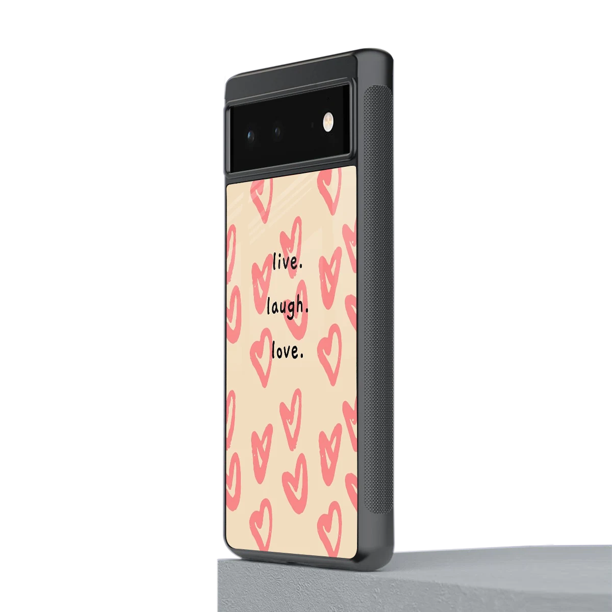 Heart Flow stylish phone case for google pixel 6 | glossy glass and slim fit