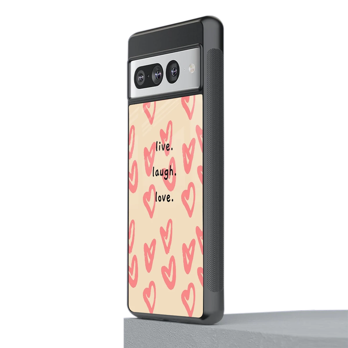 Heart Flow stylish phone case for google pixel 7 pro | glossy glass and slim fit