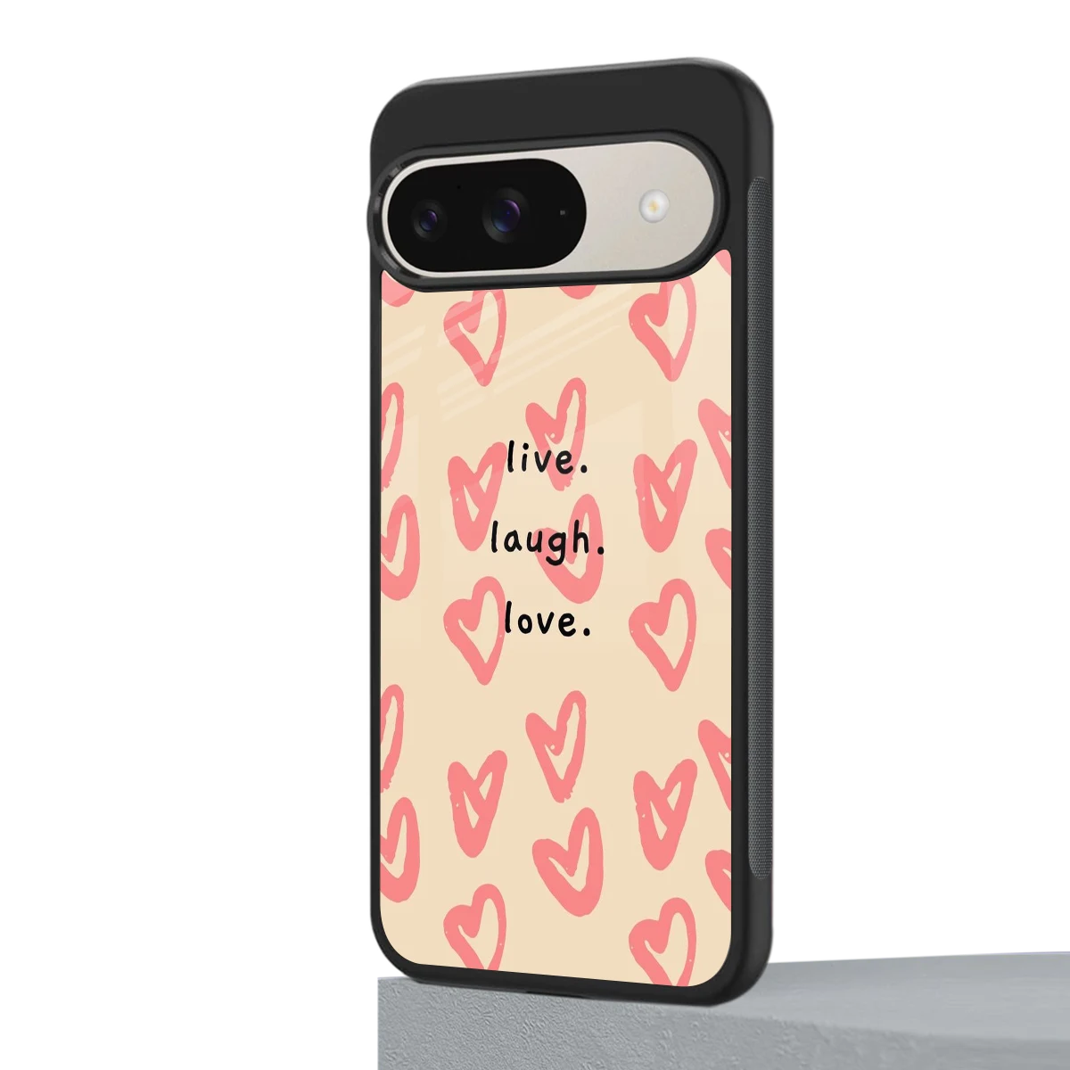 Heart Flow google pixel 9 mobile cover | shockproof glass phone case