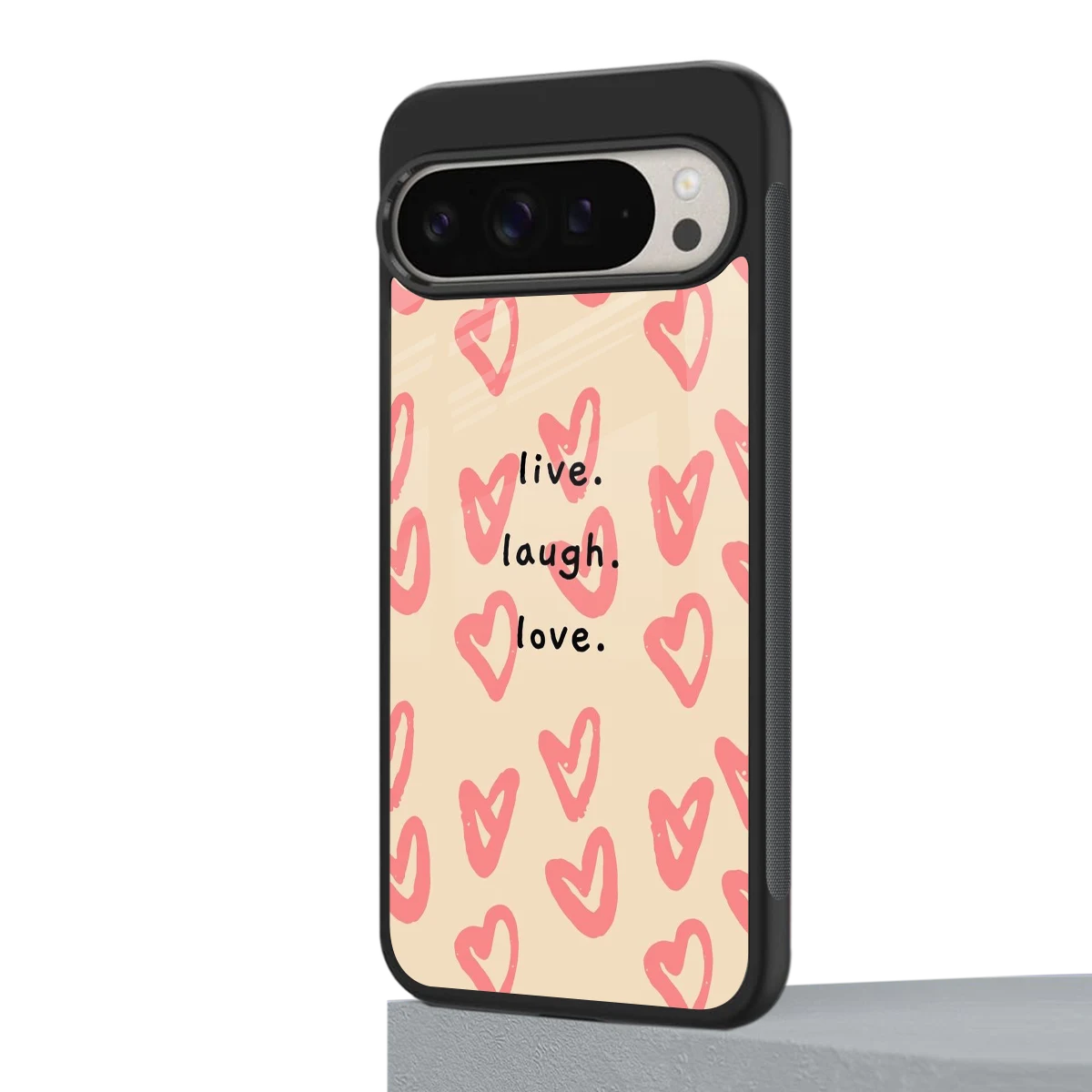 Heart Flow google pixel 9 pro mobile cover | shockproof glass phone case