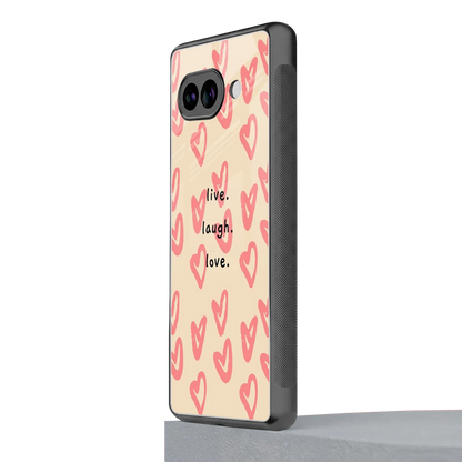 Heart Flow google pixel 10a mobile cover | shockproof glass phone case
