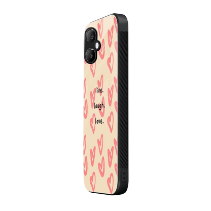 Heart Flow samsung galaxy a06 5g mobile cover | shockproof glass phone case