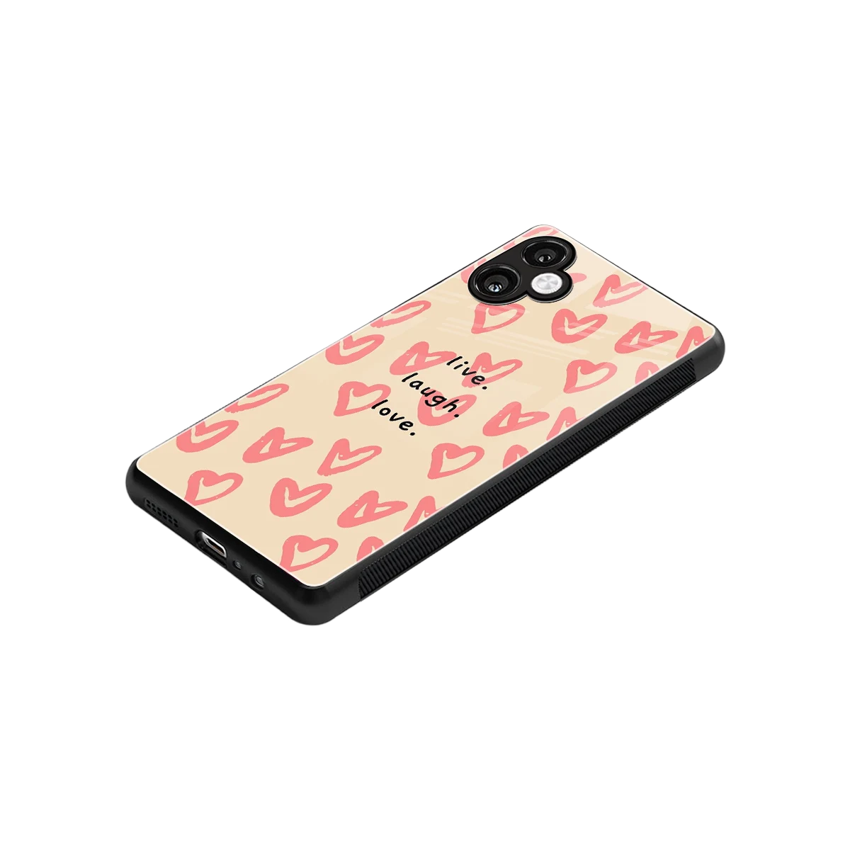 Heart Flow stylish phone case for samsung galaxy a06 5g | glossy glass and slim fit