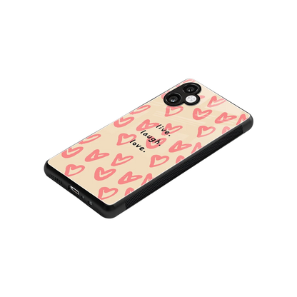 Heart Flow stylish phone case for samsung galaxy a06 5g | glossy glass and slim fit