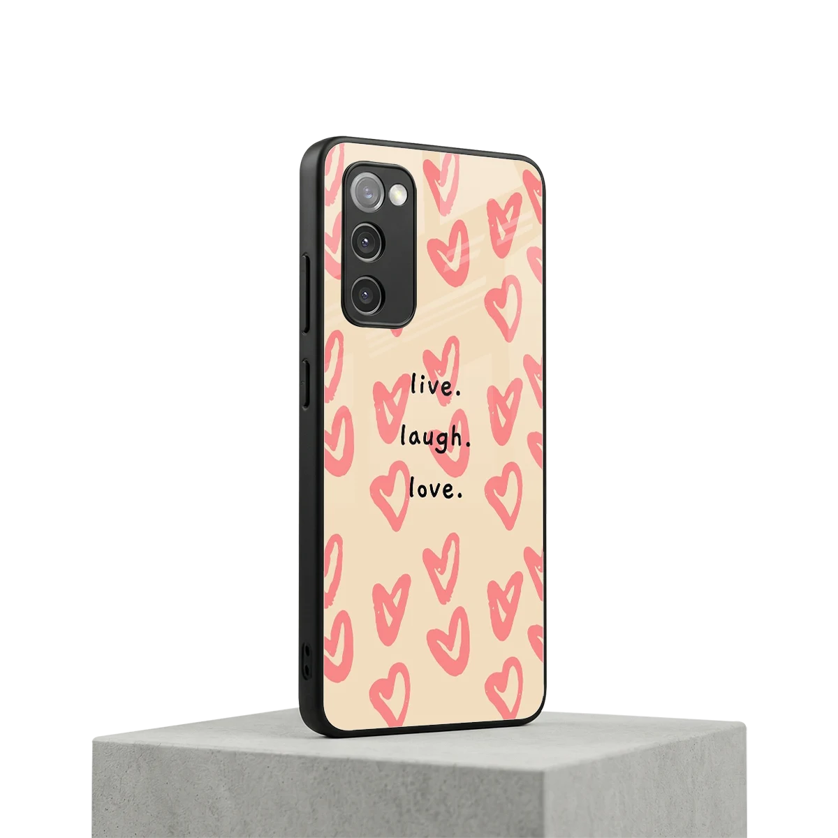 Heart Flow samsung galaxy s20 fe mobile cover | shockproof glass phone case