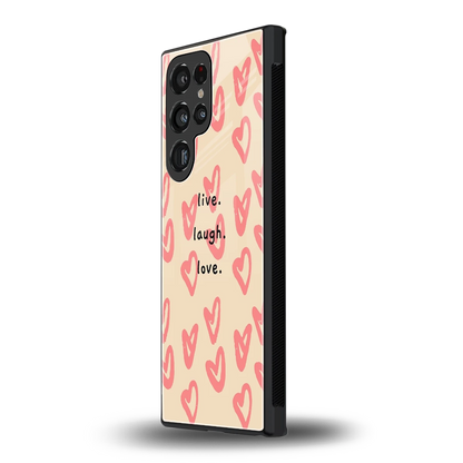 Heart Flow samsung galaxy s24 ultra mobile cover | shockproof glass phone case