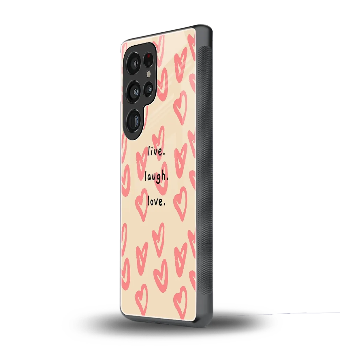 Heart Flow samsung galaxy s25 ultra mobile cover | shockproof glass phone case