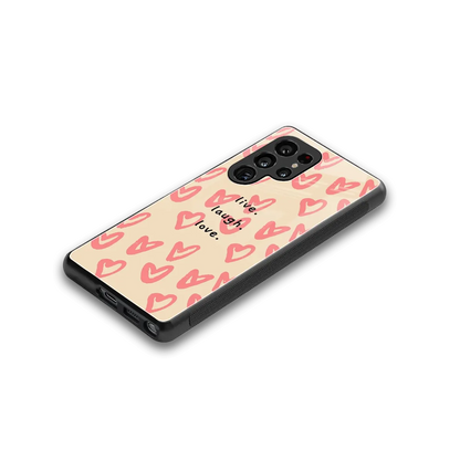 Heart Flow stylish phone case for samsung galaxy s26 ultra | glossy glass and slim fit