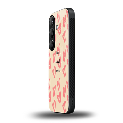 Heart Flow samsung galaxy s24 mobile cover | shockproof glass phone case