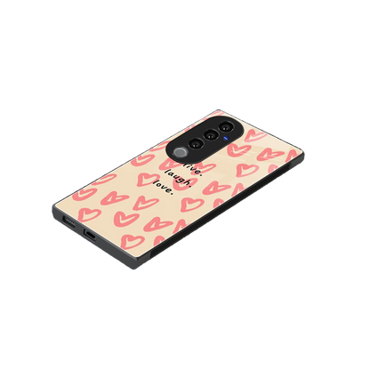 Heart Flow stylish phone case for vivo v40 pro | glossy glass and slim fit