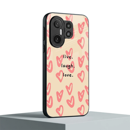 Heart Flow vivo x200 fe mobile cover | shockproof glass phone case