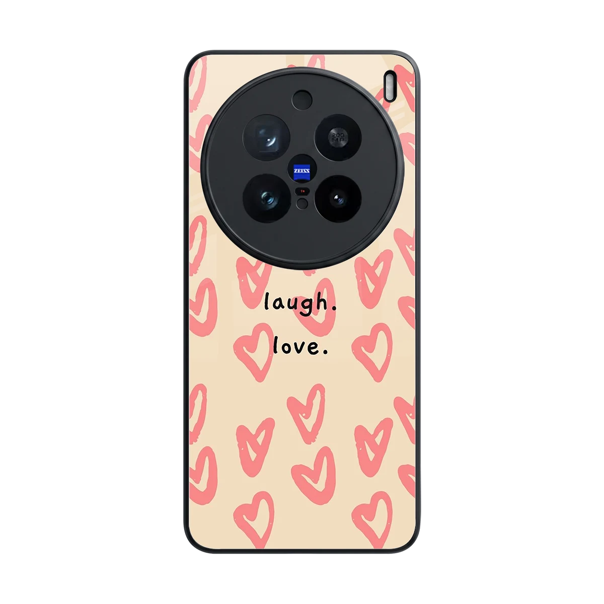 Heart Flow back phone cover | glass case for vivo x200 pro