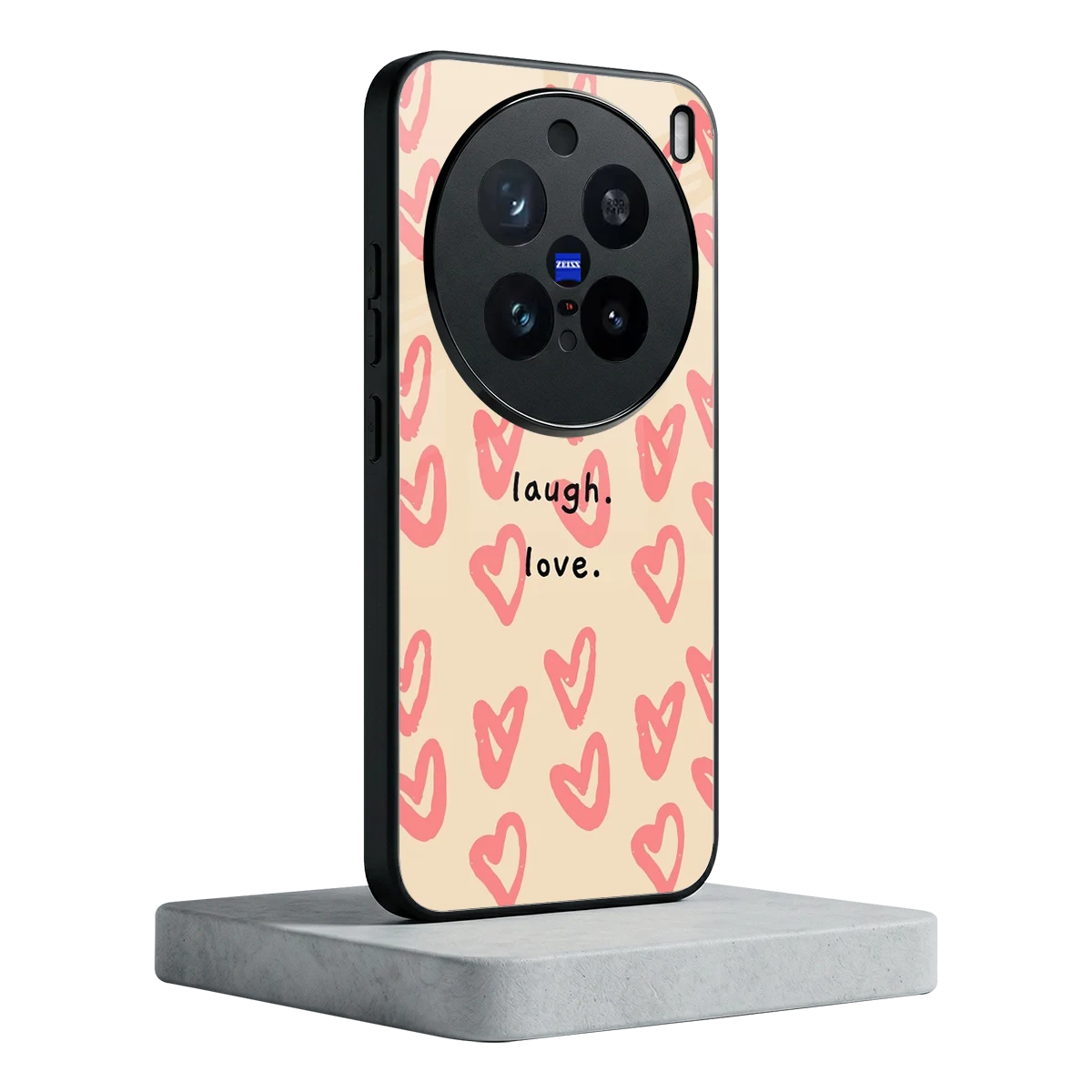Heart Flow vivo x200 pro mobile cover | shockproof glass phone case